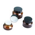 OEM ODM good quality amber glass face cosmetic cream jars